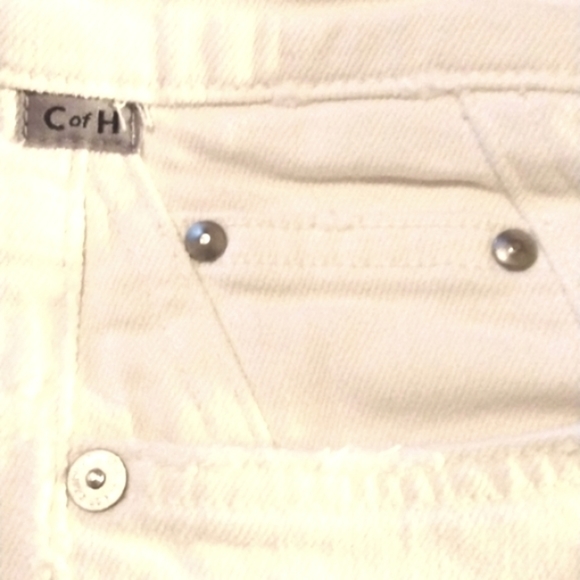 CITIZENS of HUMANITY White Rocket Crop High Rise Skinny Ripped Jeans Size 25 - Picture 7 of 8